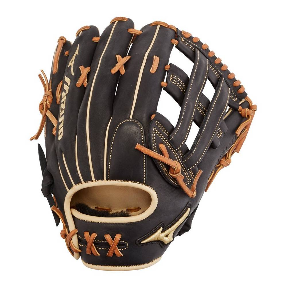 Guantes De Beisbol Mizuno Pro Select Outfield 12.75" - Deep Pocket Mujer Negras Ofertas KSJC-91287